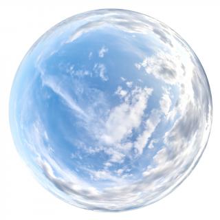 12K clouded skydome HDRi panorama